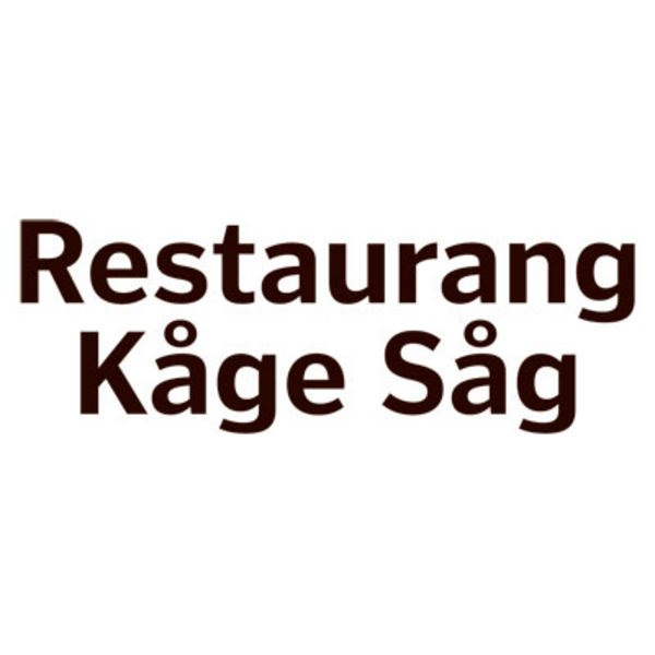 Logotyp, Restaurang Kåge såg
