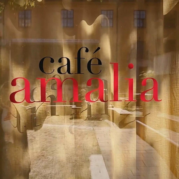 Logotyp, Café Amalia på Fornsalen